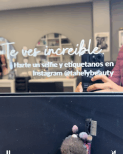 personalización vinilos salón de belleza