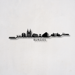 Skyline Burgos · Decoración mural en relieve · Impresión 3D