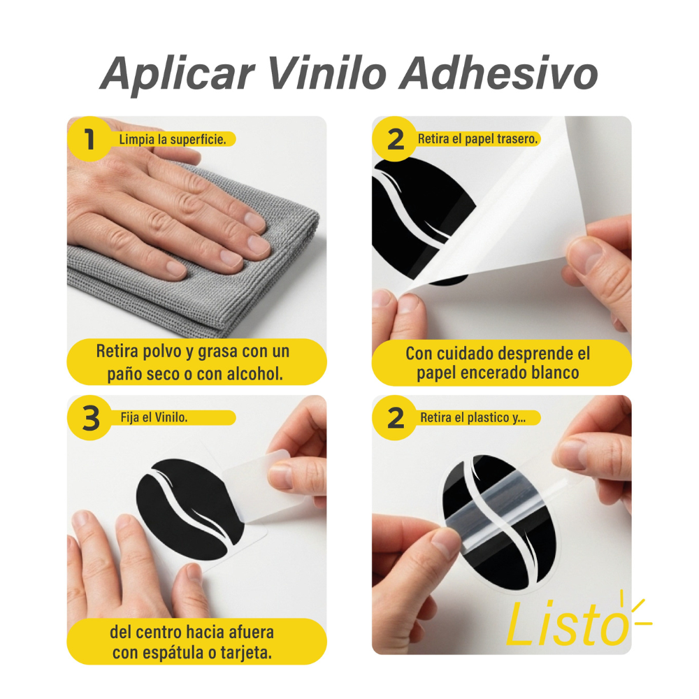 Vinilo personalizado para espejo en boda con diseño elegante